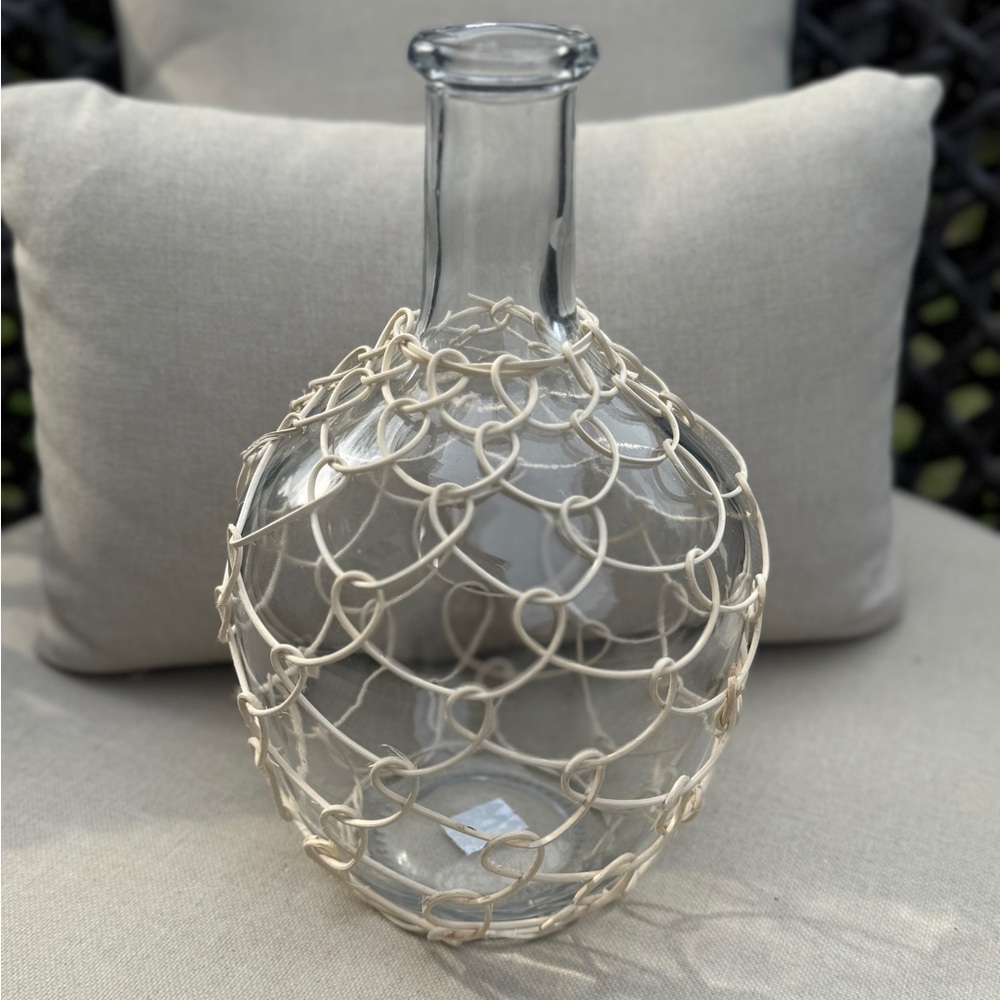 Boho Glass Bottle Vase - Picture 2 of 15